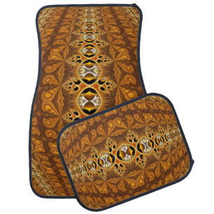 Funny Kaleidoscope Pattern IV Car Mat