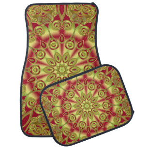 Funny Kaleidoscope Pattern XXIV Car Floor Mat