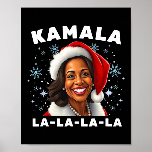 Funny Kamala Harris 2024 Christmas Comma La Men Wo Poster (Front)