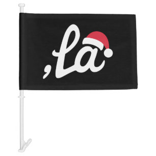 Funny Kamala Harris 2024 Comma La Christmas Car Flag