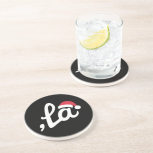 Funny Kamala Harris 2024 Comma La Christmas Coaster