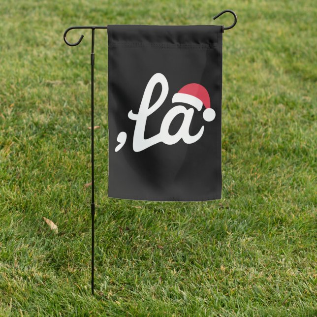 Funny Kamala Harris 2024 Comma La Christmas Garden Flag (In SItu)