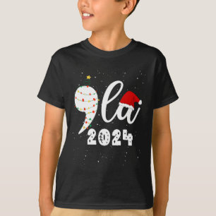 Funny Kamala Harris 2024 Comma La Christmas T-Shirt