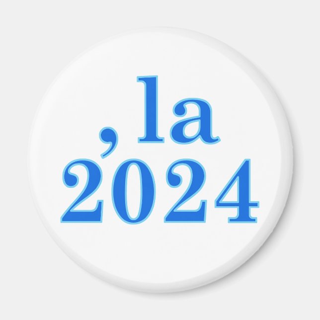Funny Kamala Harris Comma La 2024 Magnet (Front)