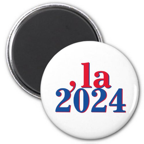 Funny Kamala Harris Comma La 2024 Magnet