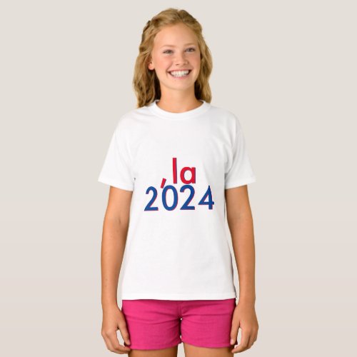 Funny Kamala Harris Comma La 2024 T_Shirt