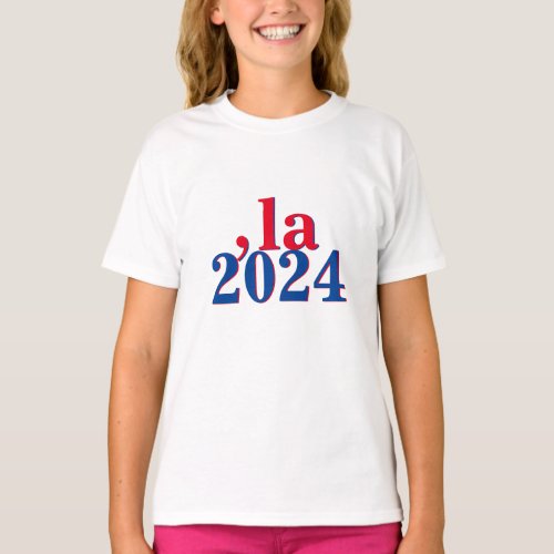 Funny Kamala Harris Comma La 2024 T_Shirt