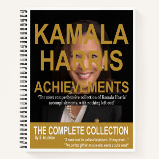 Funny Kamala Harris Political Humor, Gag Gifts Notebook