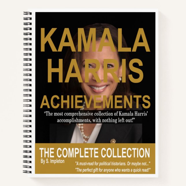 Funny Kamala Harris Political Humor, Gag Gifts  Notebook (Front)