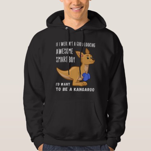 Funny Kangaroo Boy Lover Quote Saying Phrase Cute Hoodie