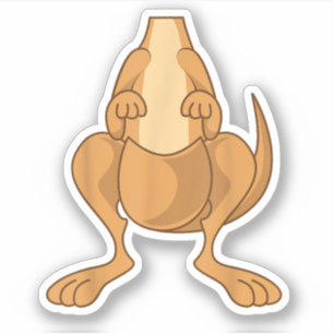 Funny Kangaroo Costume Funny Halloween Easy DIY Sticker