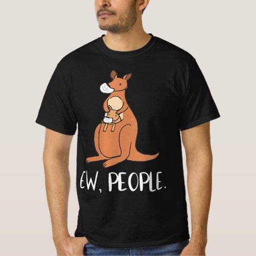 Funny Kangaroo Face Mask Social Distancing T_Shirt