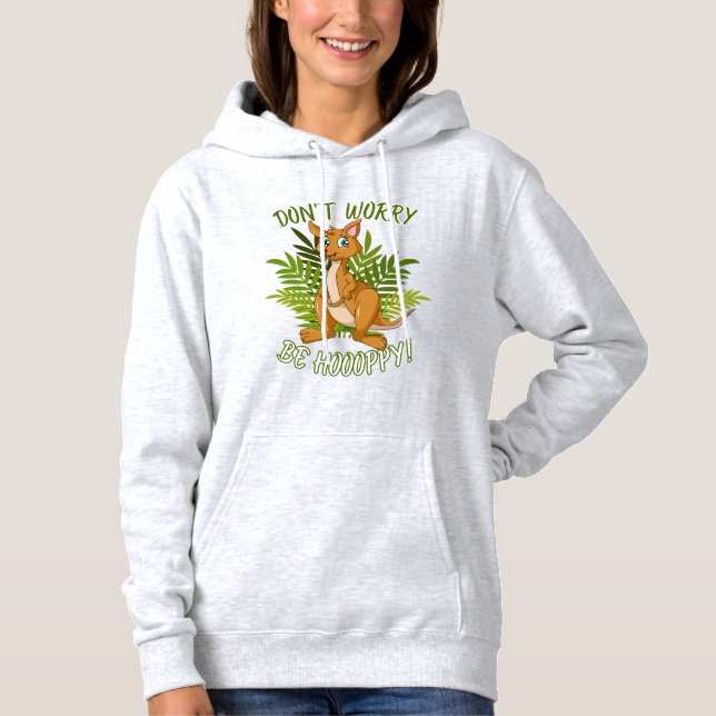 Funny Kangaroo Hoodie (Front)