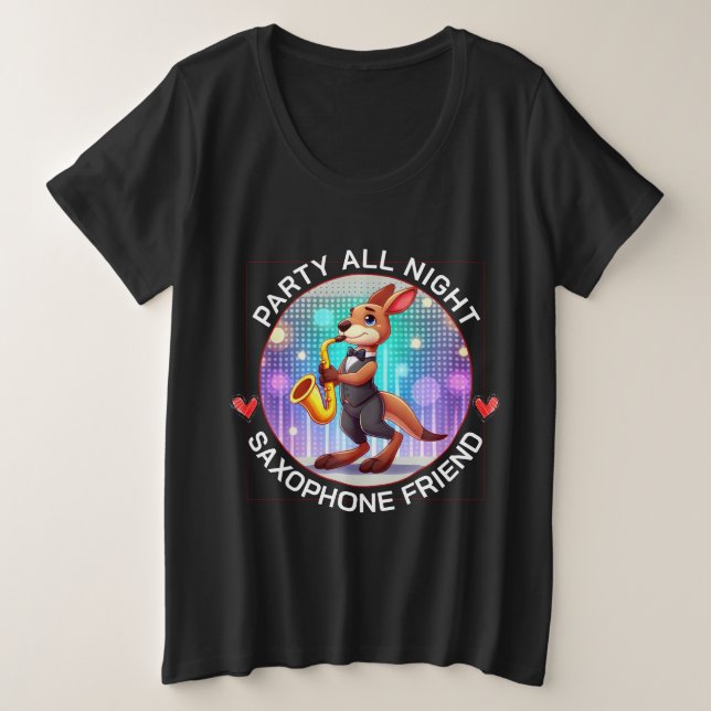 Funny kangaroo plus size T-Shirt (Design Front)