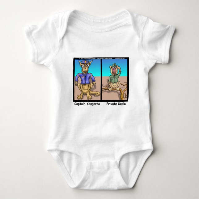 Funny Kangaroos & Koala Funny Cartoon Gifts Tees (Front)