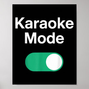 Funny Karaoke Art For Men Women Music Singer Karao Poster