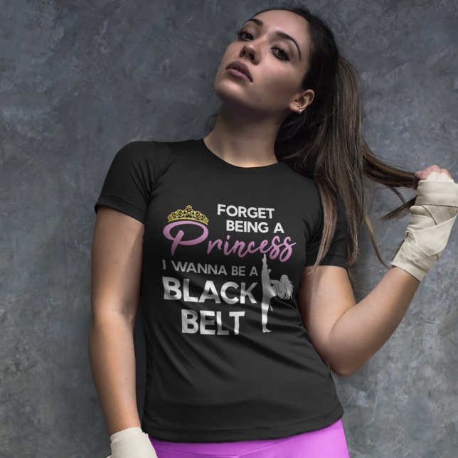 Funny Karate Black Belt Saying For Taekwondo Girl T-Shirt (Creator Uploaded)