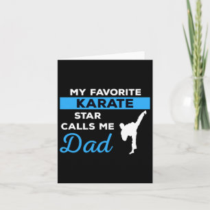 Funny Karate Dad Martial Arts Fighting Shirt Gift Card