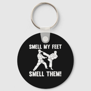 Funny Karate Design for Men Women Karate Martial Keychain
