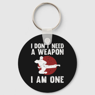 Funny Karate For Men Women Taekwondo Martial Arts Keychain