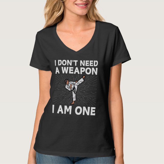 Funny Karate For Men Women Taekwondo Martial Arts  T-Shirt (Front)