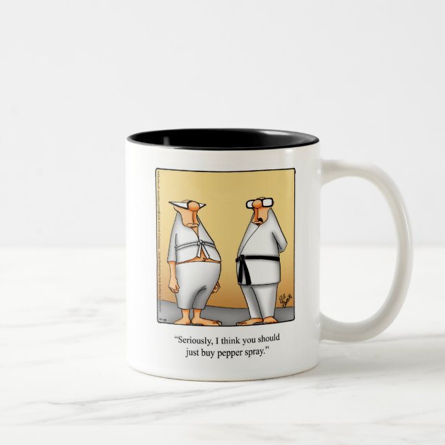 Funny Karate Humor Mug Gift (Right)