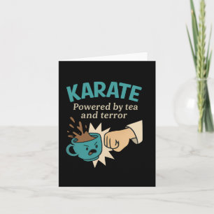 Funny Karate Martial Humor Powered  Card