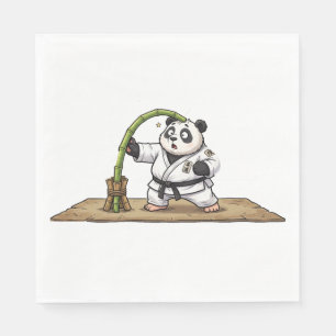 Funny Karate Panda Martial Arts Fail Napkins