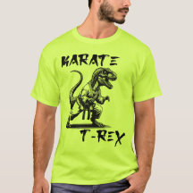 Funny Karate T-Rex Dinosaur T-Shirt