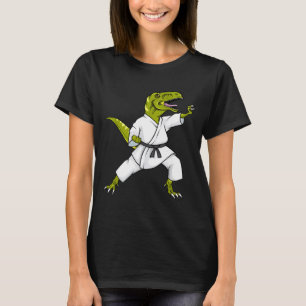 Funny Karatesaurus T-rex Dinosaur Karate Samurai D T-Shirt