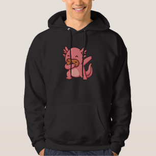 Funny Kawaii Axolotl and Capybara Lover Capybara D Hoodie