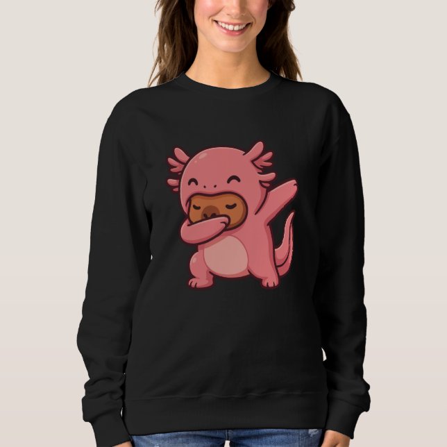 Funny Kawaii Axolotl and Capybara Lover Capybara D Sweatshirt (Front)