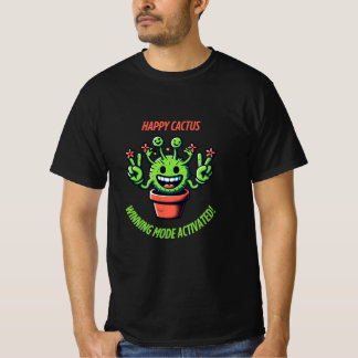 Funny Kawaii Cactus – Happy Plant T-Shirt