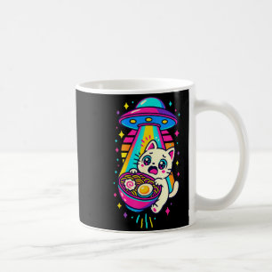 Funny Kawaii Cat Ramen Ufo Japanese Anime Women Gi Coffee Mug