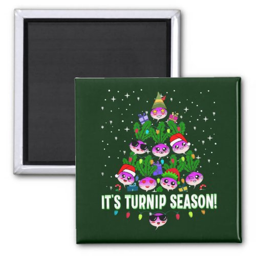 Funny Kawaii Its Turnip Season Christmas Xmas Tree Magnet