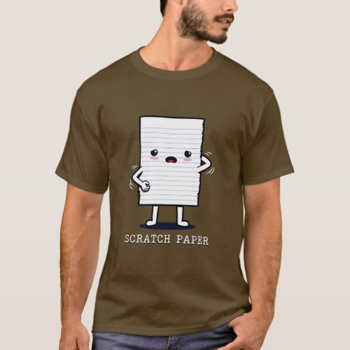 Funny Kawaii Paper Pun Clever Joke Original Funny  T_Shirt