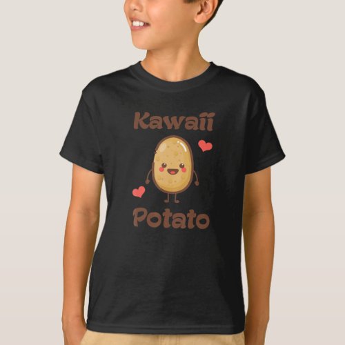 Funny Kawaii Potato Anime Japanese Otaku Stylish C T_Shirt