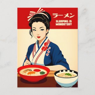 Funny Kawaii Retro Style Japan Foodie Ramen