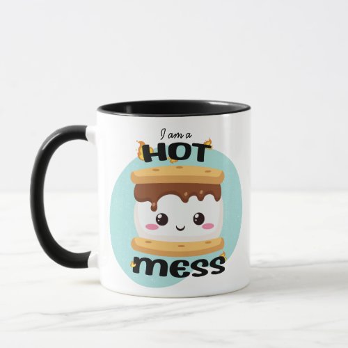 Funny Kawaii Smores Hot Mess Mug