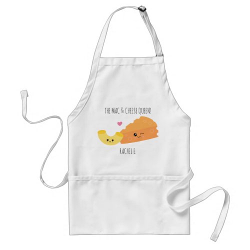 Funny Kawaii Style Mac and Cheese Master Adult Apron