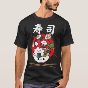 Funny Kawaii Sushi Japanese Food Anime Rice Japan T-Shirt