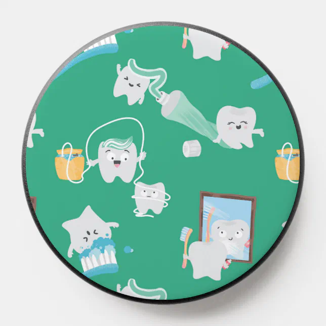 Teeth Pop Socket Funny Kawaii Teeth Dental Supplies Dentist PopSocket | Zazzle