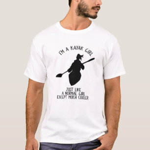 Funny Kayak Girl Kayaking Paddling Lover For Women T-Shirt