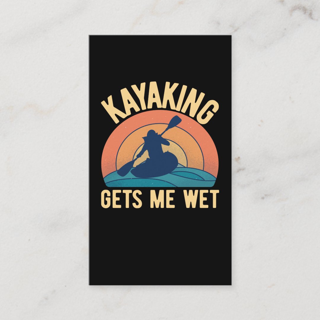 Funny Kayaking Humor Kayak Joke Business Card Zazzle