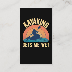 Funny Kayaking Humor Kayak Joke Business Card