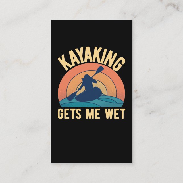 Funny Kayaking Humor Kayak Joke Business Card (Front)