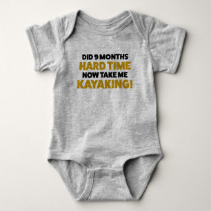 Funny Kayaking Jersey Bodysuit for Baby