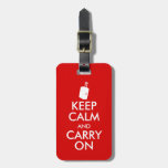 Funny Keep Calm And Carry On Luggage Tag Suitcase at Zazzle