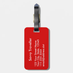 keep calm and carry on luggage tag