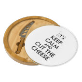 Funny Keep Calm and Cut the Cheese Lovers Swiss Platter (Partially Open)